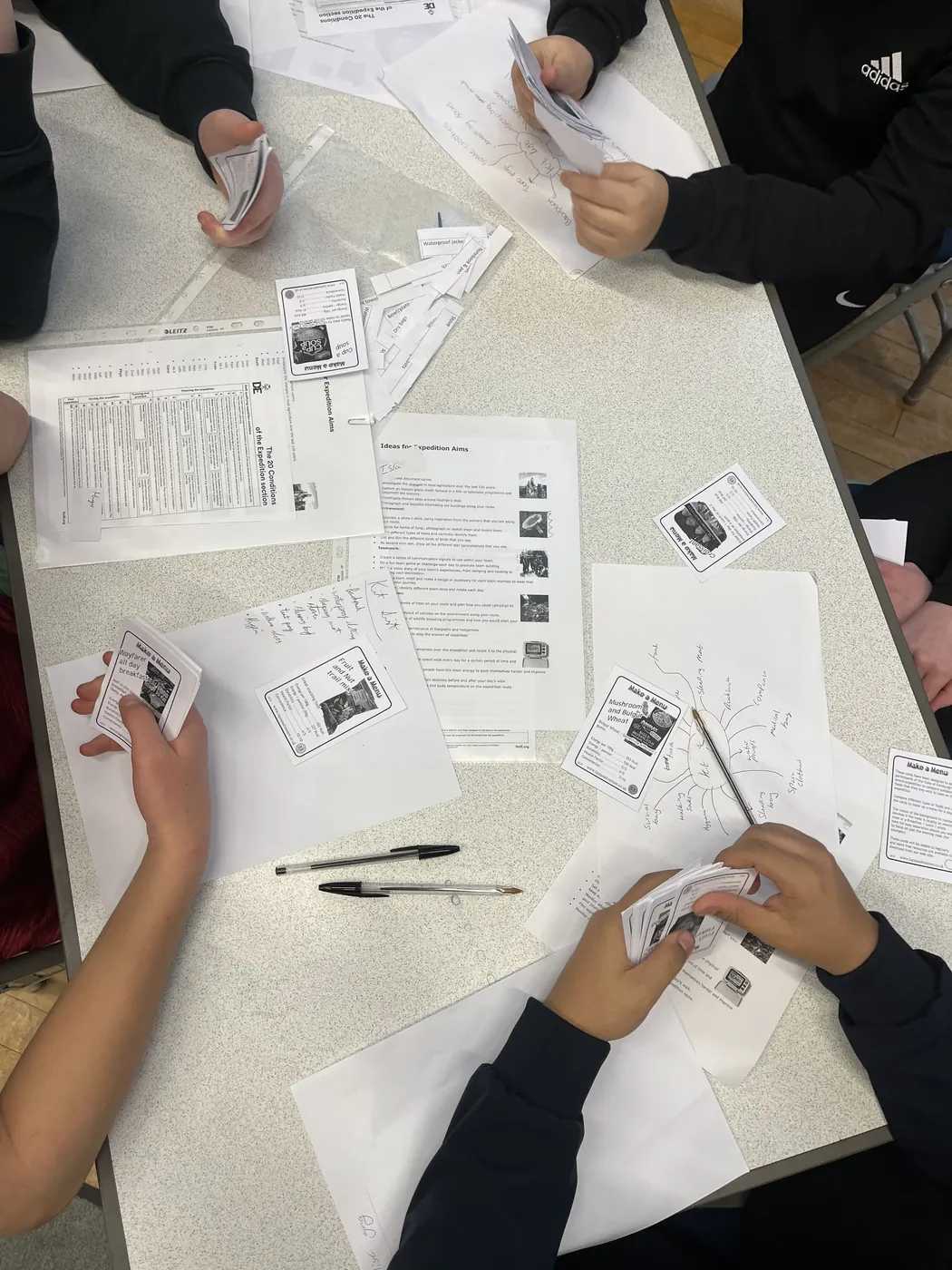 DofE expedition planning and training session