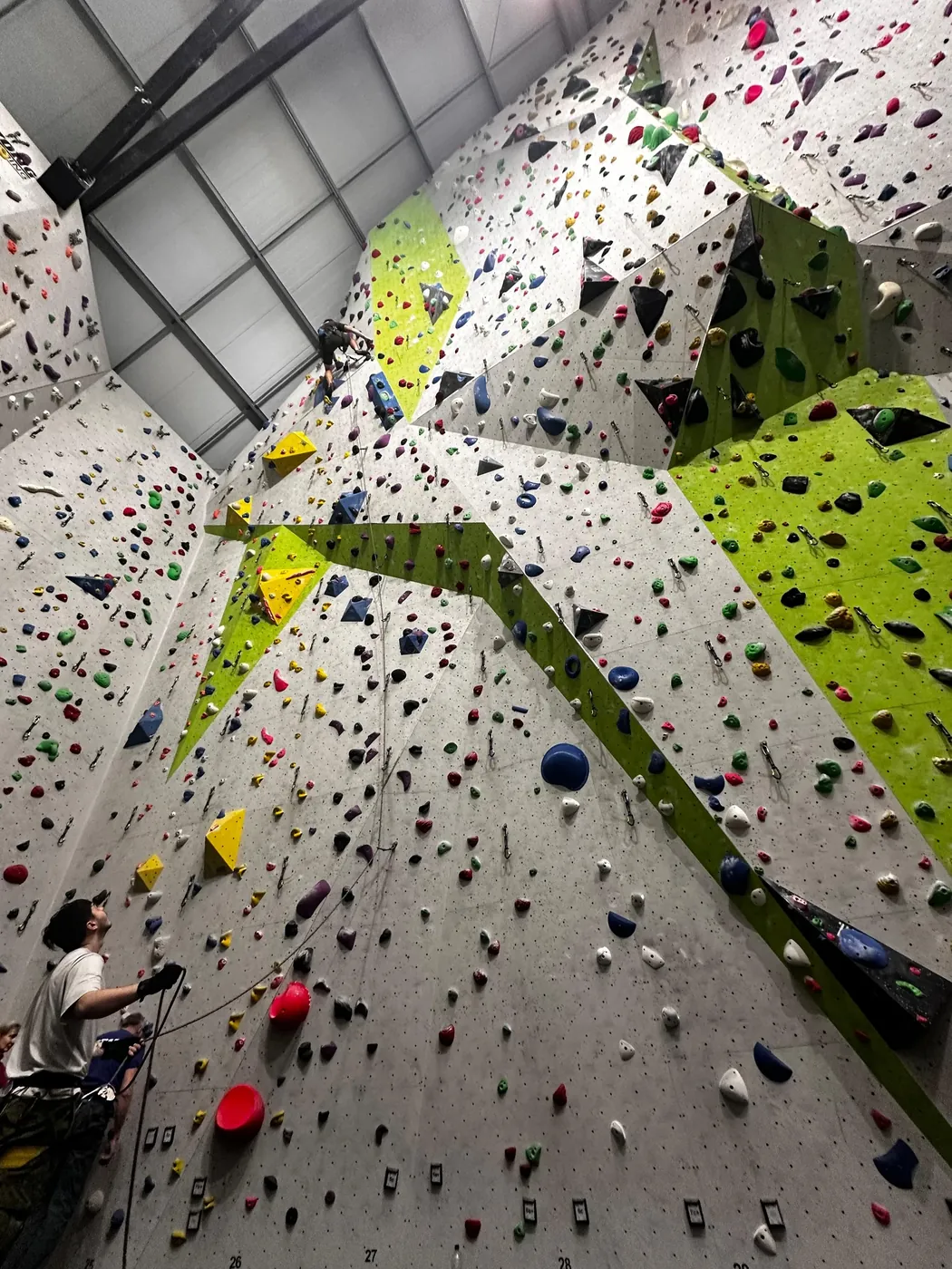 Indoor roped climbing bad weather option